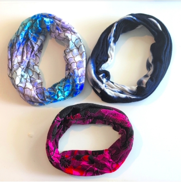 3 scunci hair accessories, Hair Band Neck Gaiter Hair Bands, Surfer - Picture 12 of 12